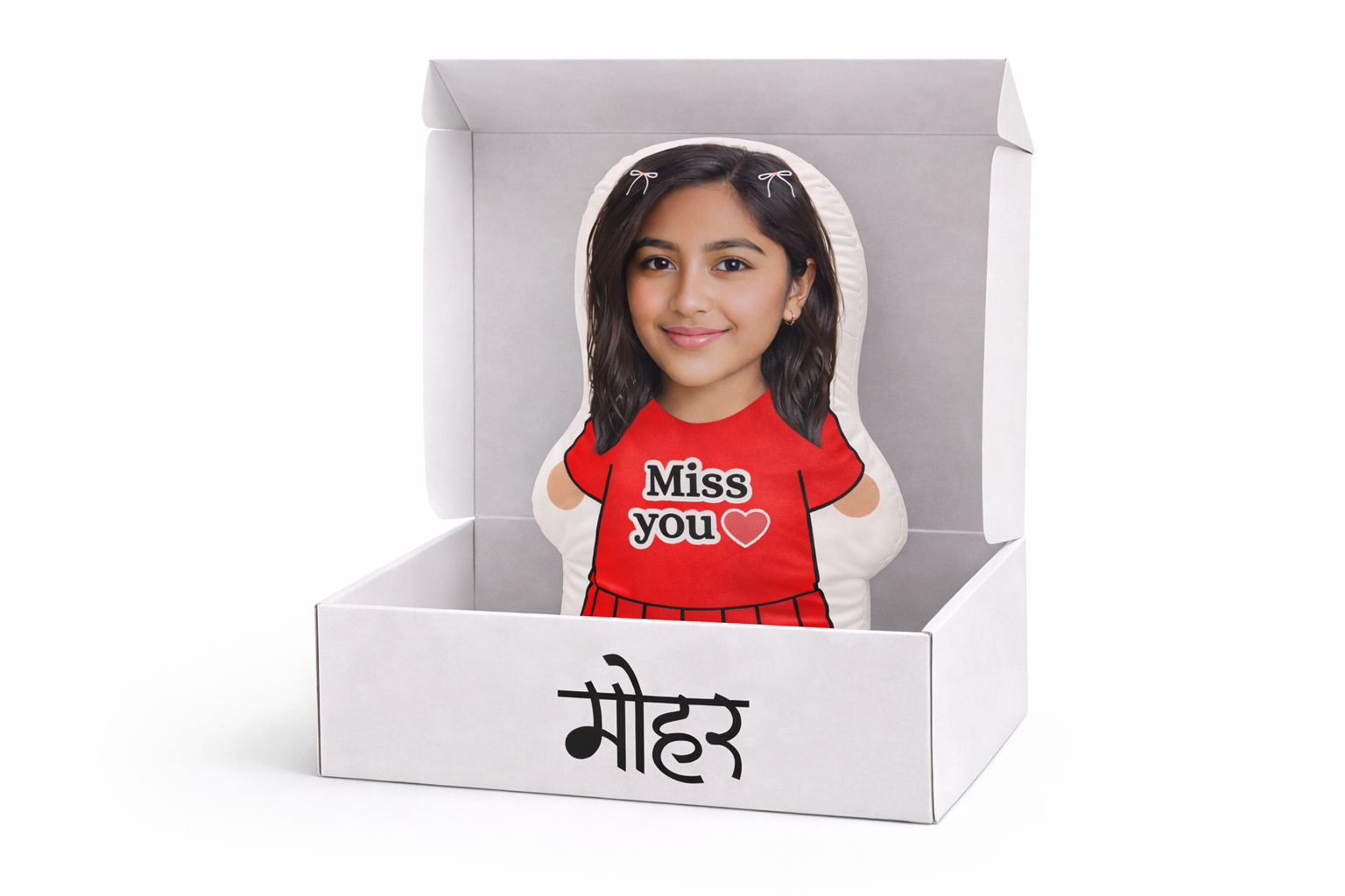 Personalised Girlfriend Photo Pillow (Red)