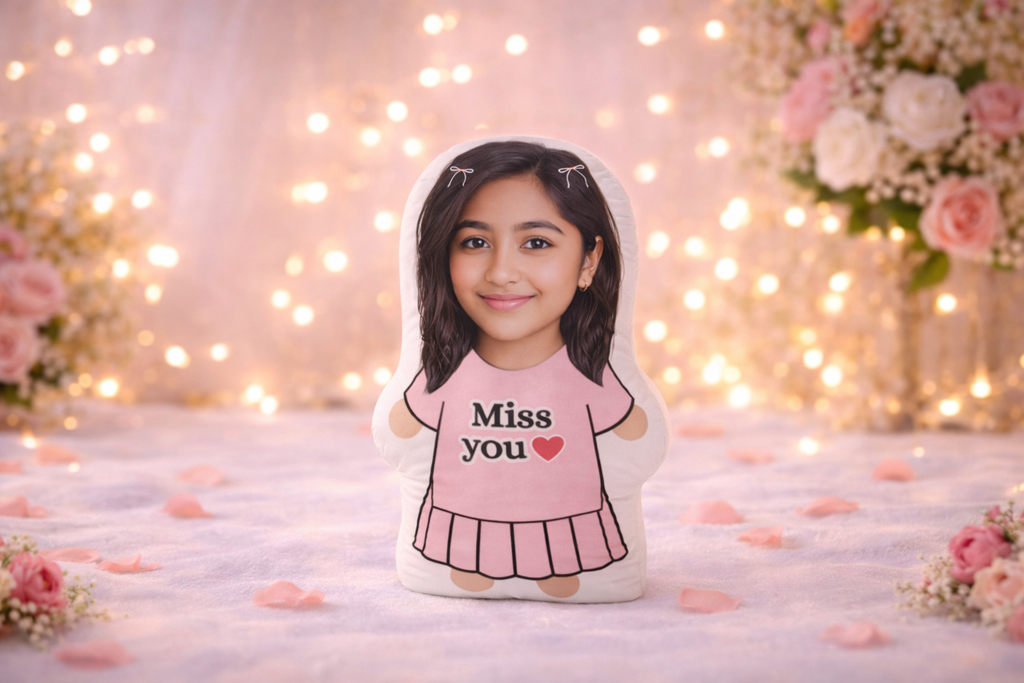 Personalised Girlfriend Photo Pillow (Pink)