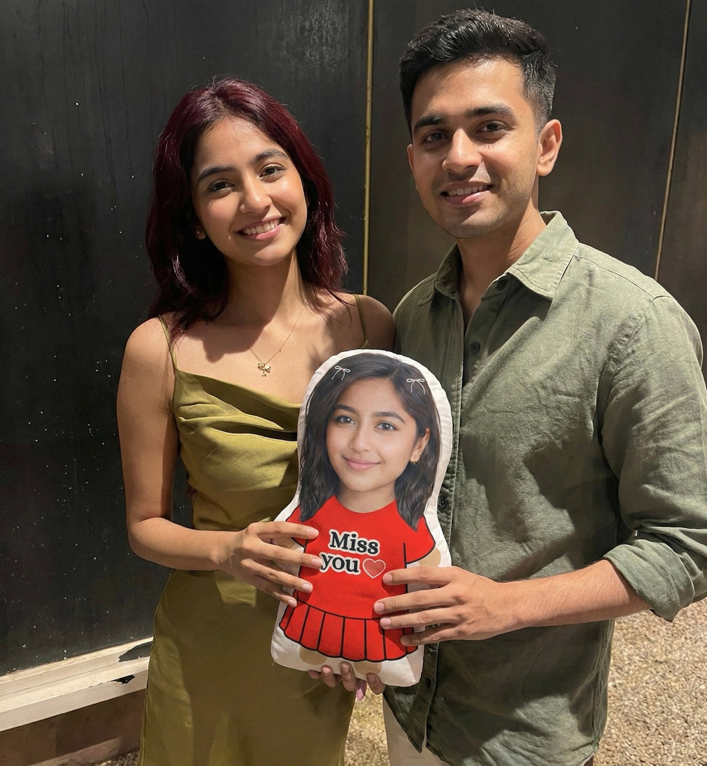 Personalised Girlfriend Photo Pillow (Red)